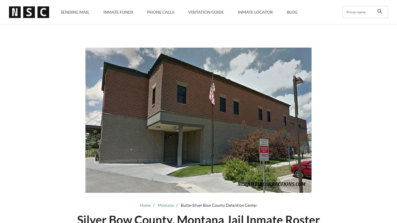 Butte-Silver Bow County Detention Center - Nationwide ...